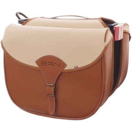 BORSE BRN PARIGI A BISACCIA SIMILCUOIO CREMA