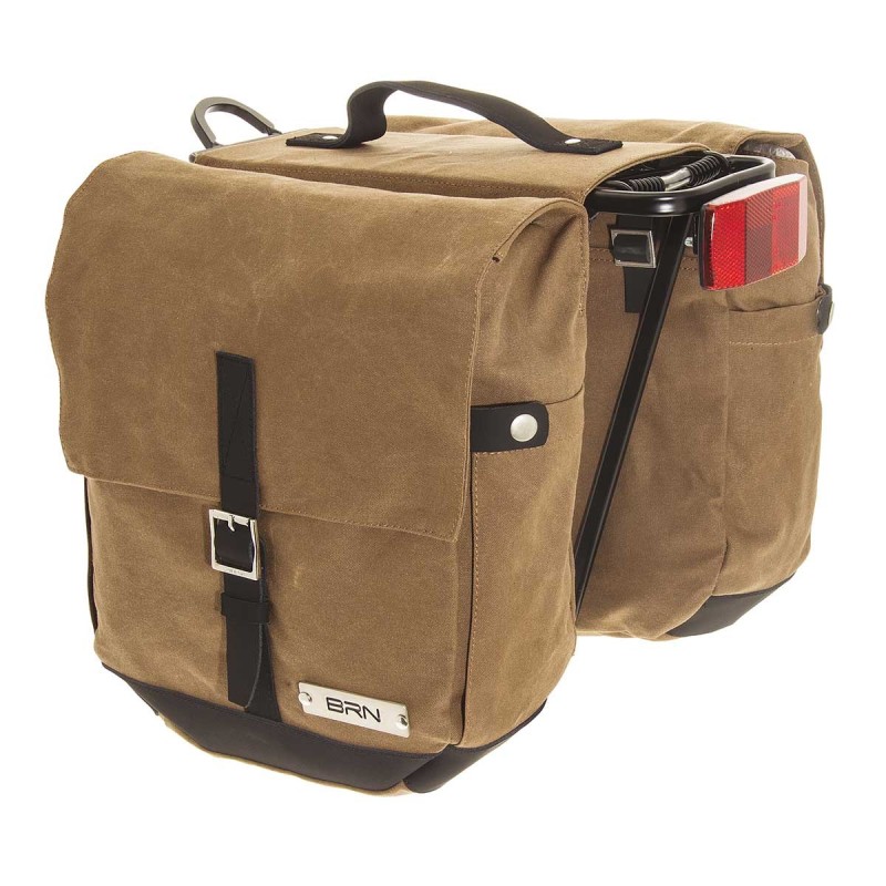 BORSE BRN RIDER A BISACCIA IN CANVAS MIELE