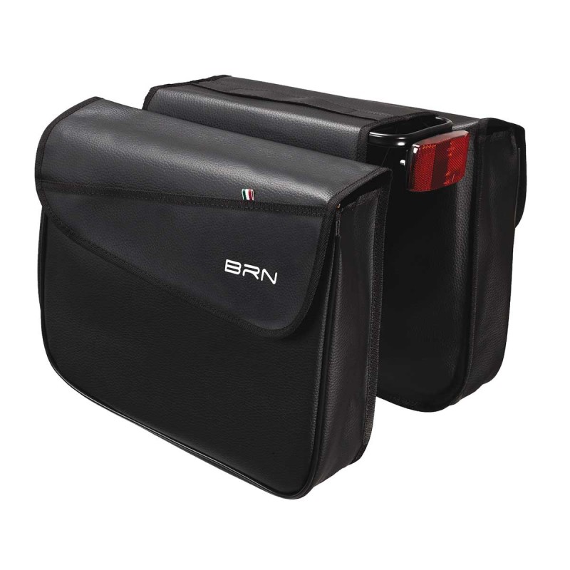 BORSE BRN MILANO A BISACCIA IN SIMILCUOIO NERE