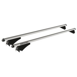 COPPIA BARRE TIGER RAIL INTEGRATI 120 SILVER C/CHIAVE