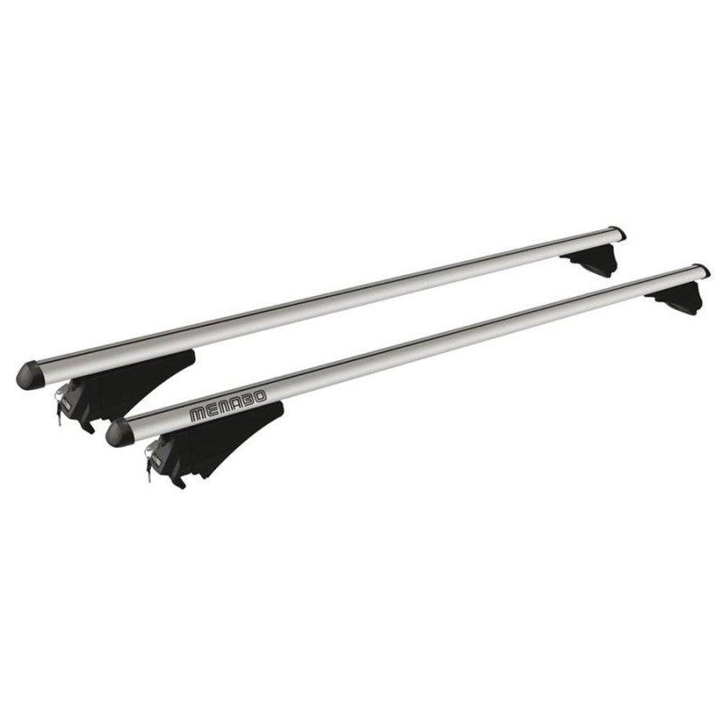 COPPIA BARRE TIGER XL RAIL INTEGRATI SILVER C/CHIAVE