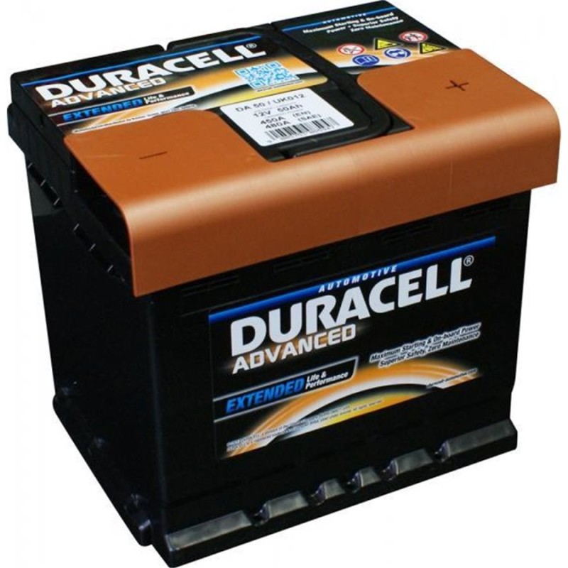 BATTERIA DURACELL ADVANCED 12V 50AH 450A DX