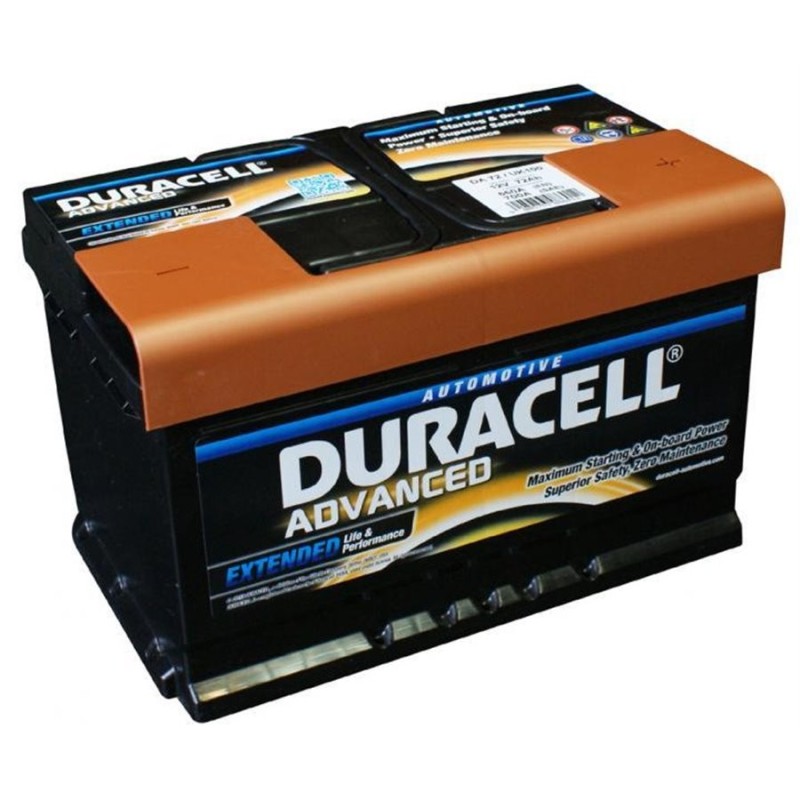 BATTERIA DURACELL ADVANCED 12V 72AH 660A DX