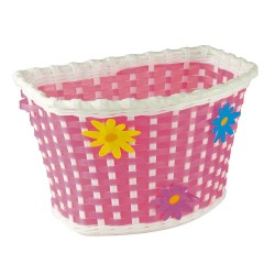 CESTO BRN BIMBO FLOWER PLASTICA ROSA