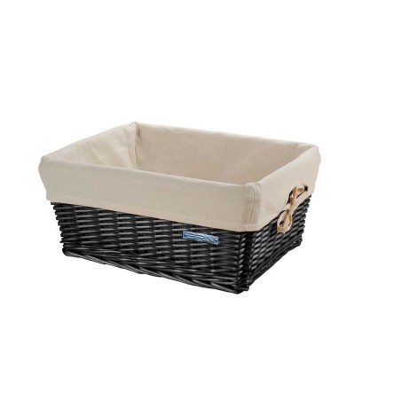 CASSETTA BRN SMALL VIMINI NERO CON FODERA