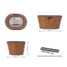 CESTO BRN VINTAGE ECOPELLE OVALE MARRONE