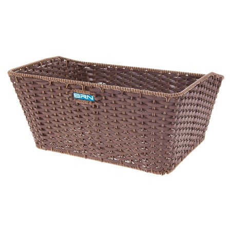 CESTO BRN VINTAGE ECOPELLE RETTANGOLARE MARRONE