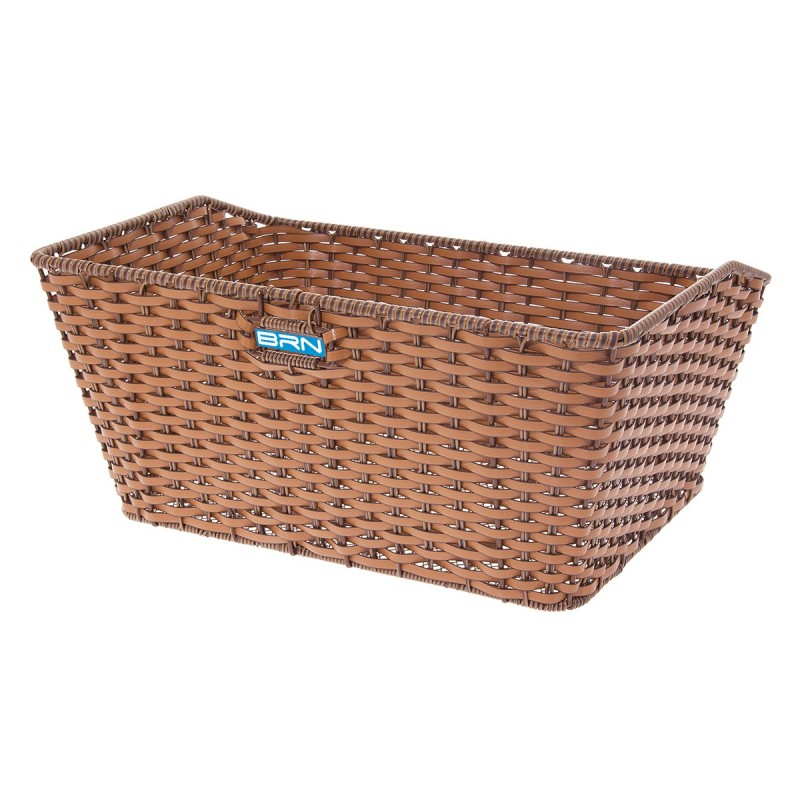 CESTO BRN VINTAGE ECOPELLE RETTANGOLARE MIELE