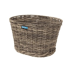 CESTO BRN VINTAGE OVALE GRIGIO ECO-RATTAN