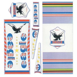 ADESIVO VINTAGE EAGLE A BASE CROMATA