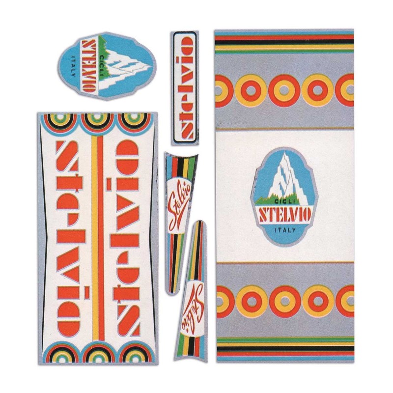 ADESIVO VINTAGE STELVIO A BASE CROMATA