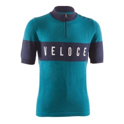 MAGLIA BRN VELOCE LANA VINTAGE ACQUA MARINA TG. L