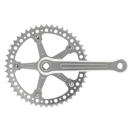 GUARNITURA FIXED HOLE 48 DENTI ALLUMINIO SILVER