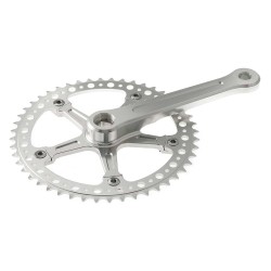 GUARNITURA FIXED HOLE 48 DENTI ALLUMINIO SILVER